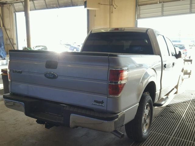 1FTEW1CM1EKF74854 - 2014 FORD F150 SUPER SILVER photo 4