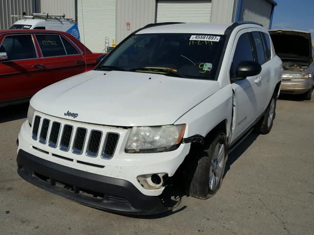 1J4NT1FB2BD240961 - 2011 JEEP COMPASS SP WHITE photo 2