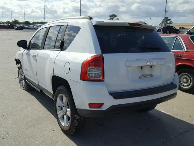 1J4NT1FB2BD240961 - 2011 JEEP COMPASS SP WHITE photo 3