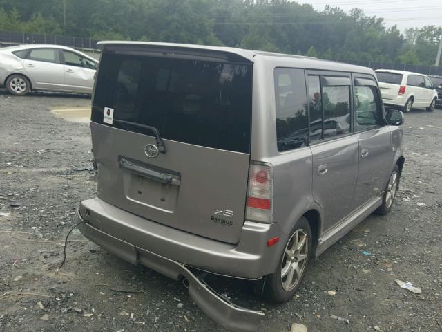 JTLKT324364093927 - 2006 TOYOTA SCION XB Күміс фото 4