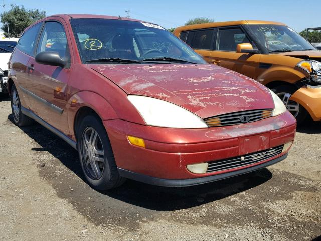 3FAFP313XYR111379 - 2000 FORD FOCUS ZX3 RED photo 1