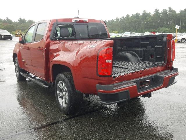 1GCGTDE39G1193205 - 2016 CHEVROLET COLORADO Z RED photo 3