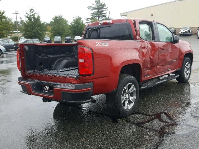 1GCGTDE39G1193205 - 2016 CHEVROLET COLORADO Z RED photo 4