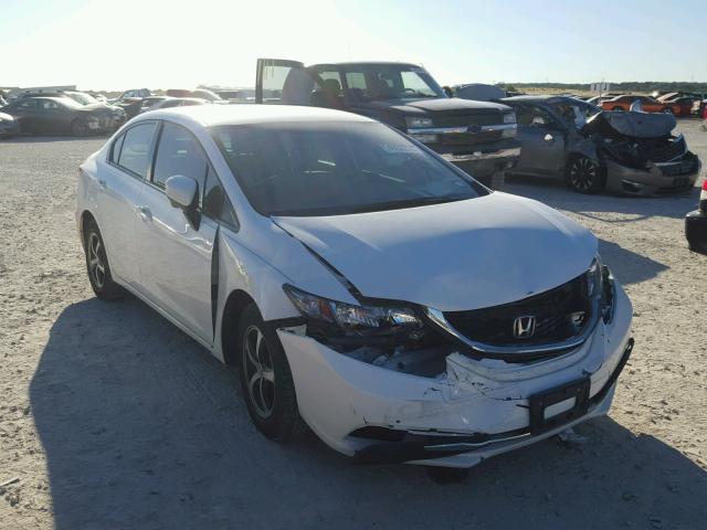 19XFB2F77FE028141 - 2015 HONDA CIVIC SE WHITE photo 1