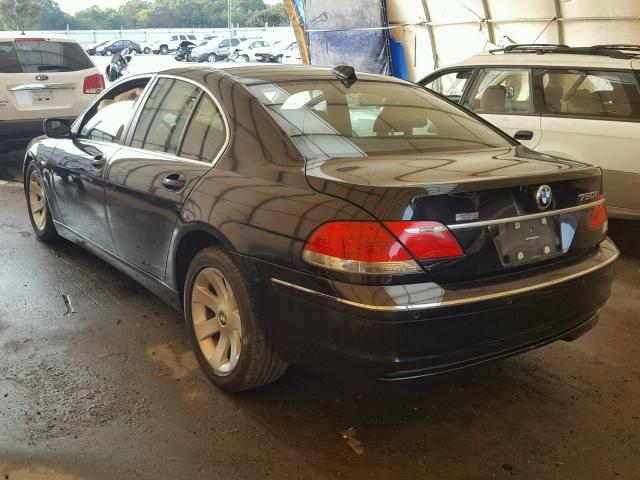 WBAHL83568DT13412 - 2008 BMW 750I BLACK photo 3