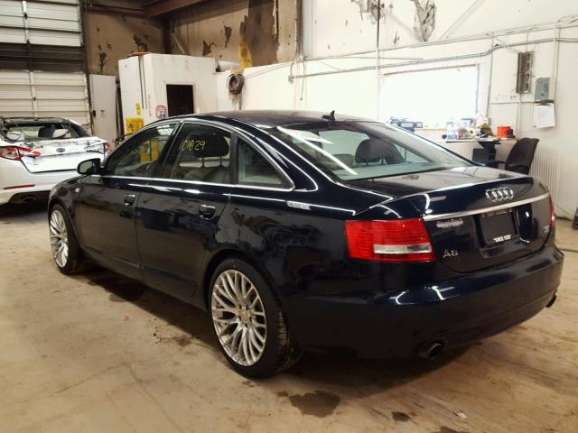 WAUEH74FX7N064207 - 2007 AUDI A6 S-LINE BLUE photo 3