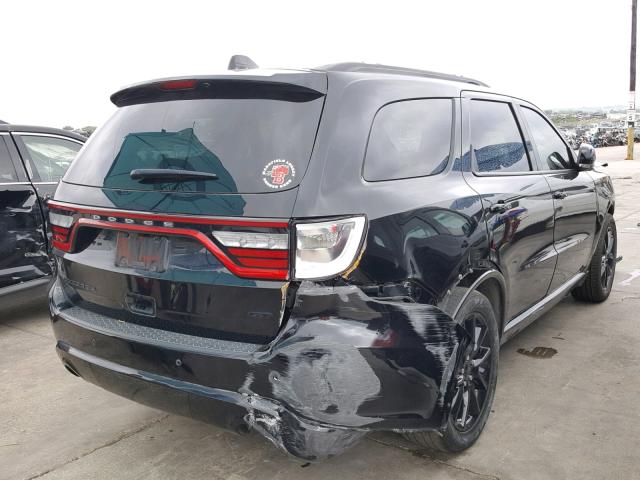 1C4RDHDG6HC622923 - 2017 DODGE DURANGO GT BLACK photo 4