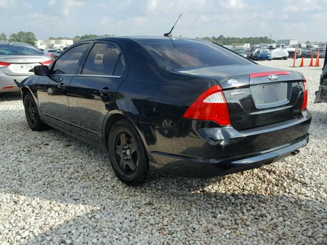 3FAHP0HAXBR274701 - 2011 FORD FUSION BLACK photo 3