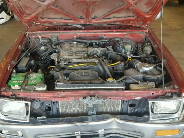 JT4VN13G0M5051139 - 1991 TOYOTA PICKUP 1/2 RED photo 7