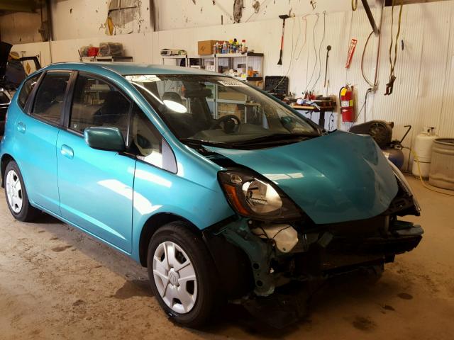 JHMGE8H31DC058053 - 2013 HONDA FIT TEAL photo 1