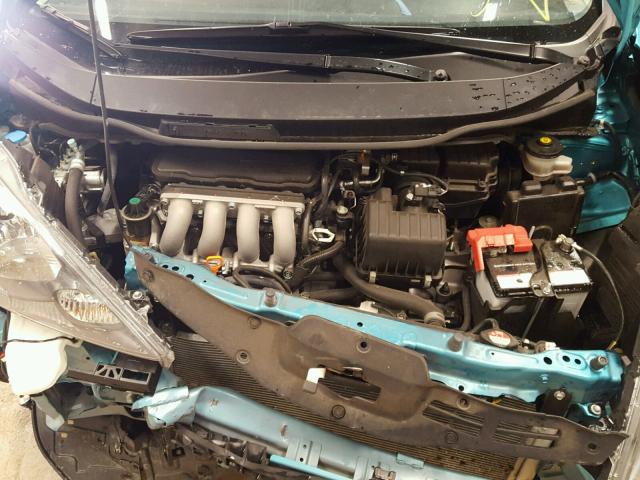 JHMGE8H31DC058053 - 2013 HONDA FIT Turquesa foto 7