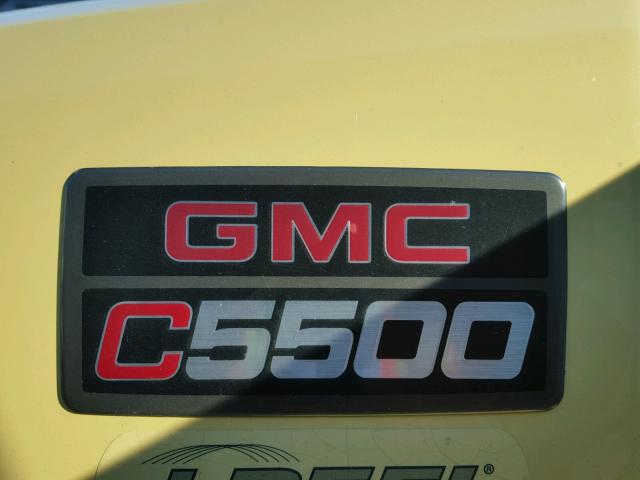 1GDJ5C1G89F410408 - 2009 GMC C5500 C5C0 YELLOW photo 9