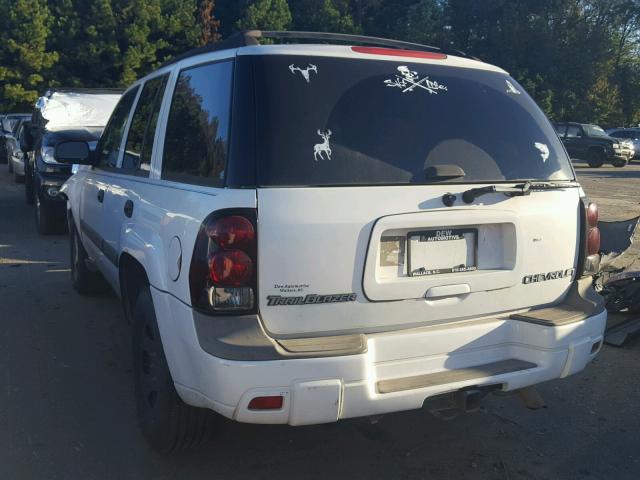 1GNDS13S042130604 - 2004 CHEVROLET TRAILBLAZE WHITE photo 3