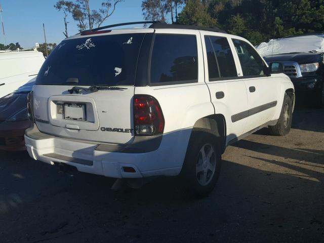 1GNDS13S042130604 - 2004 CHEVROLET TRAILBLAZE WHITE photo 4