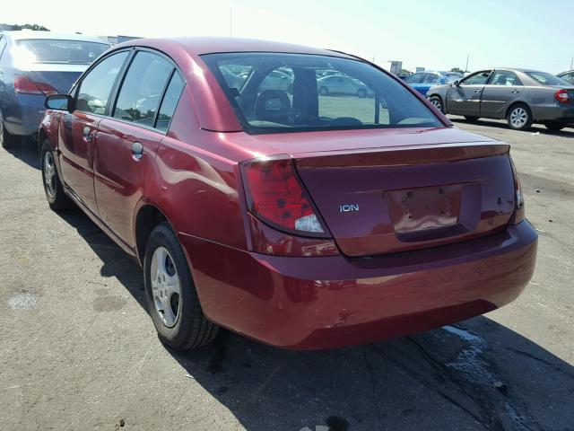 1G8AG52F24Z189731 - 2004 SATURN ION LEVEL RED photo 3