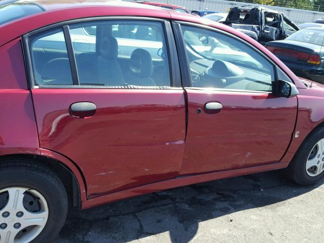 1G8AG52F24Z189731 - 2004 SATURN ION LEVEL RED photo 9