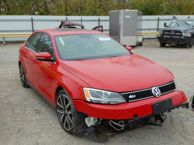 3VW4A7AJ3DM263999 - 2013 VOLKSWAGEN JETTA GLI RED photo 1