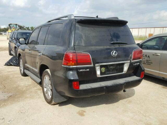 JTJHY00W594021834 - 2009 LEXUS LX 570 BLACK photo 3