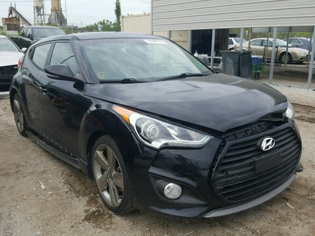 KMHTC6AE6DU131736 - 2013 HYUNDAI VELOSTER T BLACK photo 1