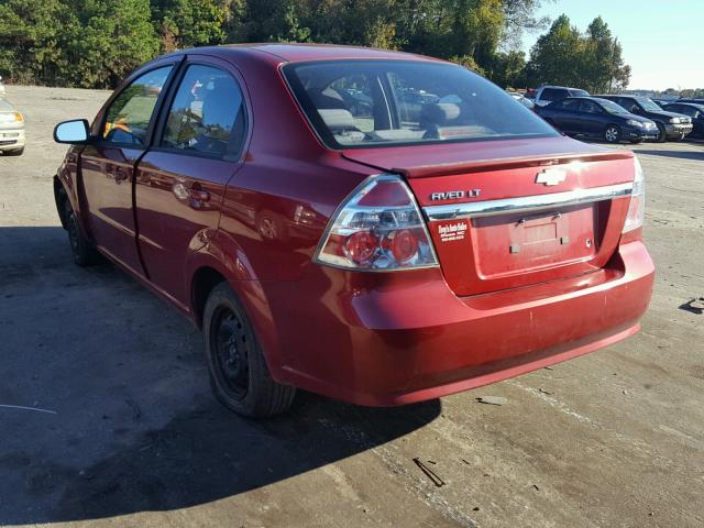 KL1TD5DE6AB118555 - 2010 CHEVROLET AVEO LS 红色 照片 3