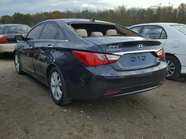 5NPEC4AC7BH045536 - 2011 HYUNDAI SONATA SE BLACK photo 3