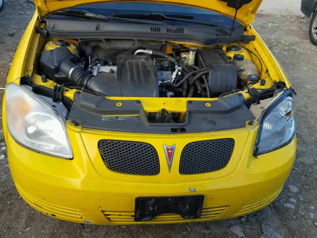 1G2AS18H897110964 - 2009 PONTIAC G5 YELLOW photo 7