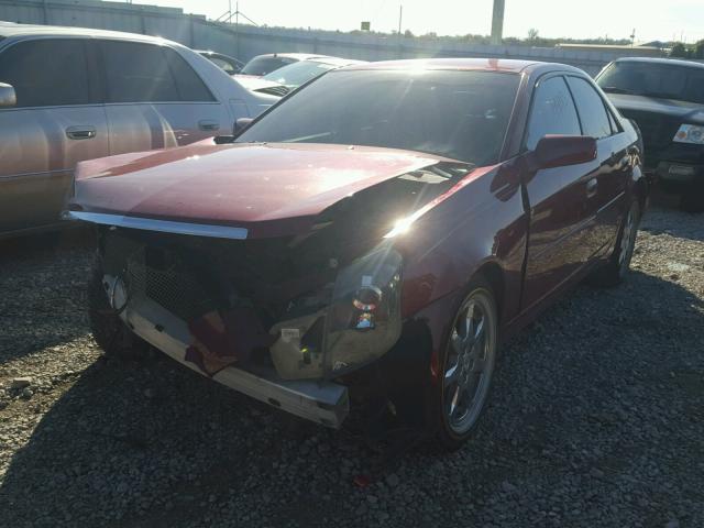 1G6DM577240180371 - 2004 CADILLAC CTS MAROON photo 2