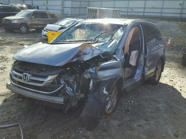 5J6RE4H76BL098190 - 2011 HONDA CR-V EXL 蓝色 照片 2