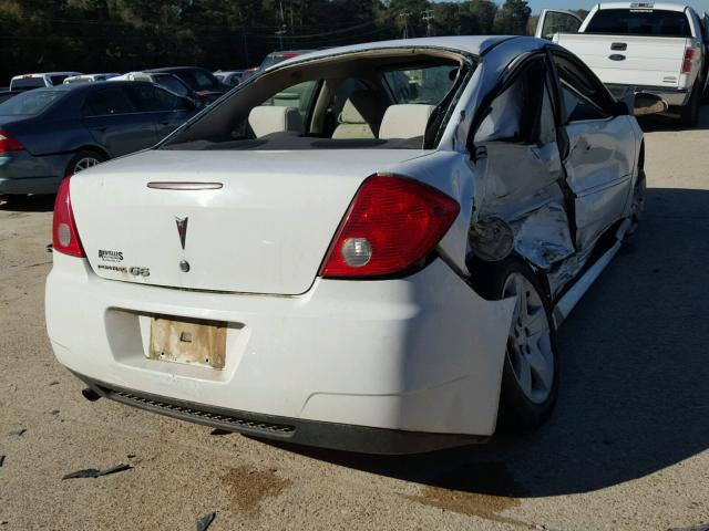 1G2ZJ57B894240321 - 2009 PONTIAC G6 WHITE photo 4