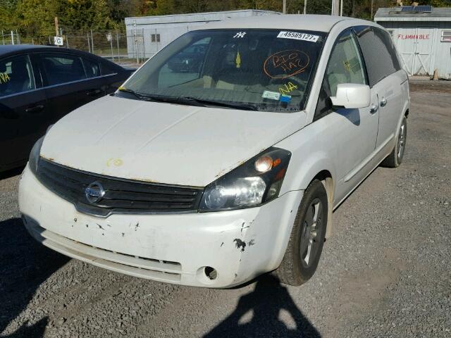 5N1BV28U47N125394 - 2007 NISSAN QUEST WHITE photo 2