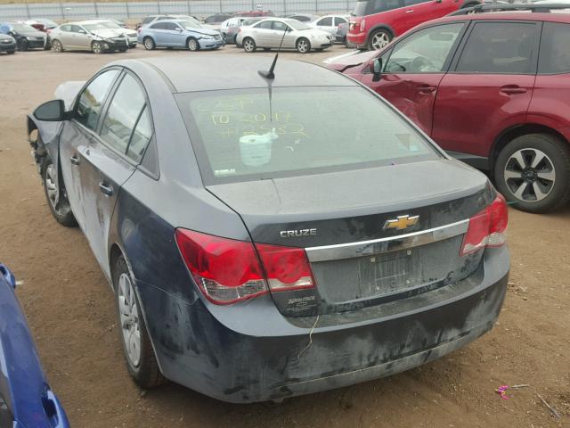 1G1PA5SH2D7155280 - 2013 CHEVROLET CRUZE LS BLUE photo 3