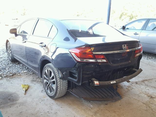 19XFB2F82FE004130 - 2015 HONDA CIVIC EX შავი ფოტო 3