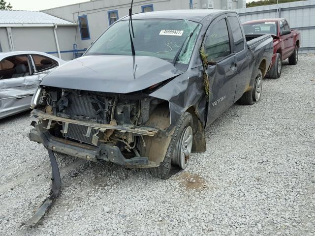 1N6BA0CJXEN503178 - 2014 NISSAN TITAN S SILVER photo 9