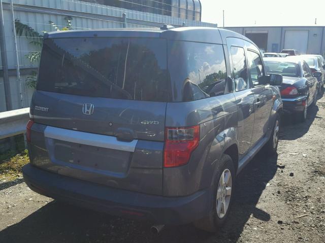 5J6YH28789L005915 - 2009 HONDA ELEMENT EX GRAY photo 4