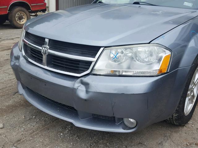 1B3LC56B29N503802 - 2009 DODGE AVENGER SX GRAY photo 9