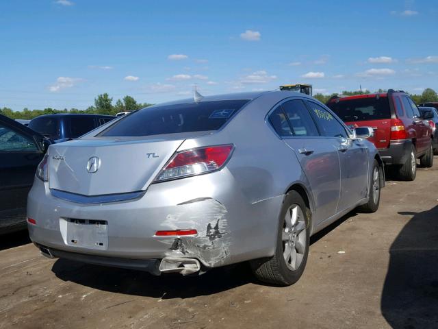 19UUA8F26CA010537 - 2012 ACURA TL SILVER photo 4