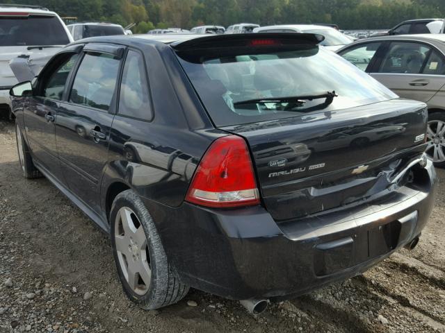 1G1ZW63156F286620 - 2006 CHEVROLET MALIBU MAX 黑色 照片 3