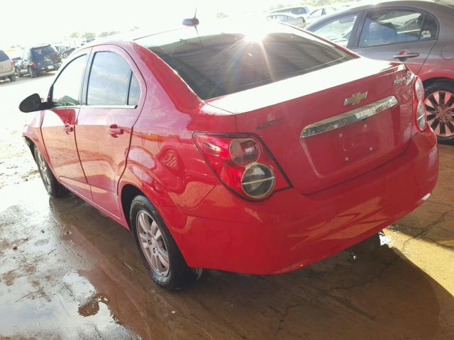 1G1JC5SH3F4127041 - 2015 CHEVROLET SONIC LT RED photo 3