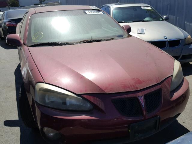 2G2WP522041260415 - 2004 PONTIAC GRAND PRIX MAROON photo 1