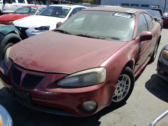 2G2WP522041260415 - 2004 PONTIAC GRAND PRIX MAROON photo 2