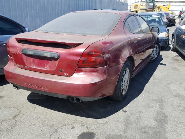 2G2WP522041260415 - 2004 PONTIAC GRAND PRIX MAROON photo 4