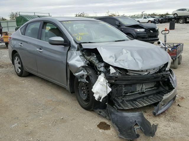 3N1AB7AP0DL781424 - 2013 NISSAN SENTRA S SILVER photo 1