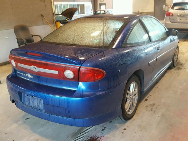 1G1JH12F137346759 - 2003 CHEVROLET CAVALIER L BLUE photo 4