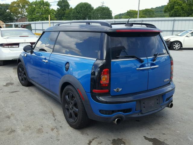 WMWMM3C50ATP76396 - 2010 MINI COOPER S C BLUE photo 3