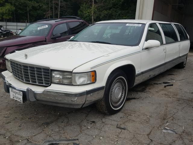 1G6DW52P0SR700349 - 1995 CADILLAC FLEETWOOD WHITE photo 2