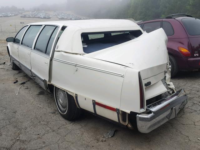 1G6DW52P0SR700349 - 1995 CADILLAC FLEETWOOD WHITE photo 3