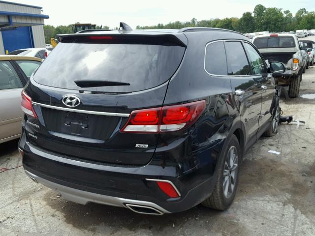 KM8SMDHF8HU174721 - 2017 HYUNDAI SANTA FE S BLACK photo 4