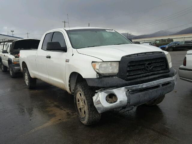 5TFCV54118X007380 - 2008 TOYOTA TUNDRA DOU WHITE photo 1