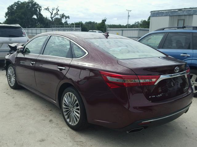 4T1BK1EB0HU250759 - 2017 TOYOTA AVALON XLE 栗色 照片 3