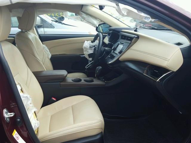 4T1BK1EB0HU250759 - 2017 TOYOTA AVALON XLE 栗色 照片 5
